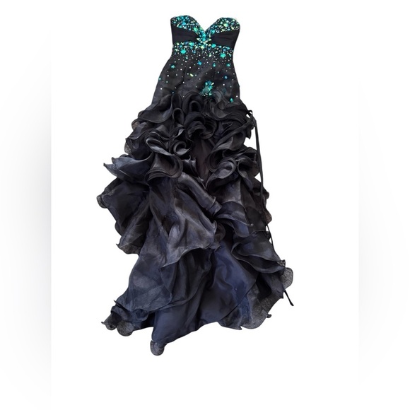 Tiffany Designs Beautiful Long Dress Size 2 Rhinestones Prom, Formal - Picture 1 of 8